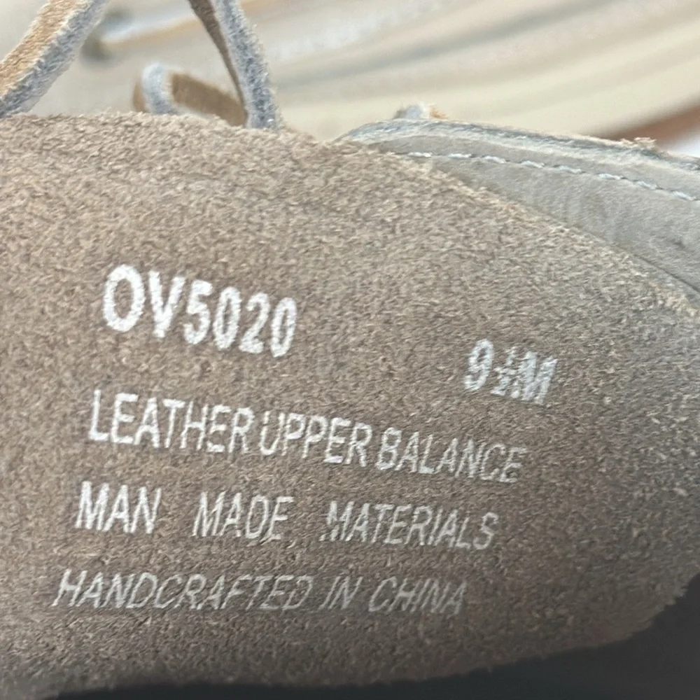 Orvis Cream Leather Topsider Boat Shoes Size 9.5